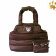 Puppyangel Hundetasche Love Down Padding Braun