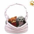 Puppyangel Hundetasche Miss Skull Down Sling Pink