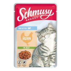 Schmusy Ragout für Kitten mit Huhn in Jelly 22x100g