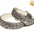 Strasshalsband Hepburn Silbergrau