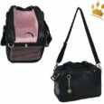 Hundetasche St. Tropez Limited Edition Schwarz-Rosa