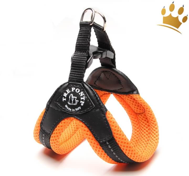 Günstig Tre Ponti Hundegeschirr Soft Mesh Orange in unserem Hundeshop im Preisvergleich kaufen.