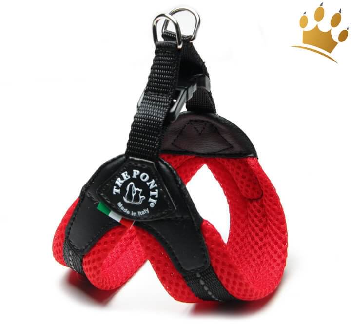 Günstig Tre Ponti Hundegeschirr Soft Mesh Rot in unserem Hundeshop im Preisvergleich kaufen.
