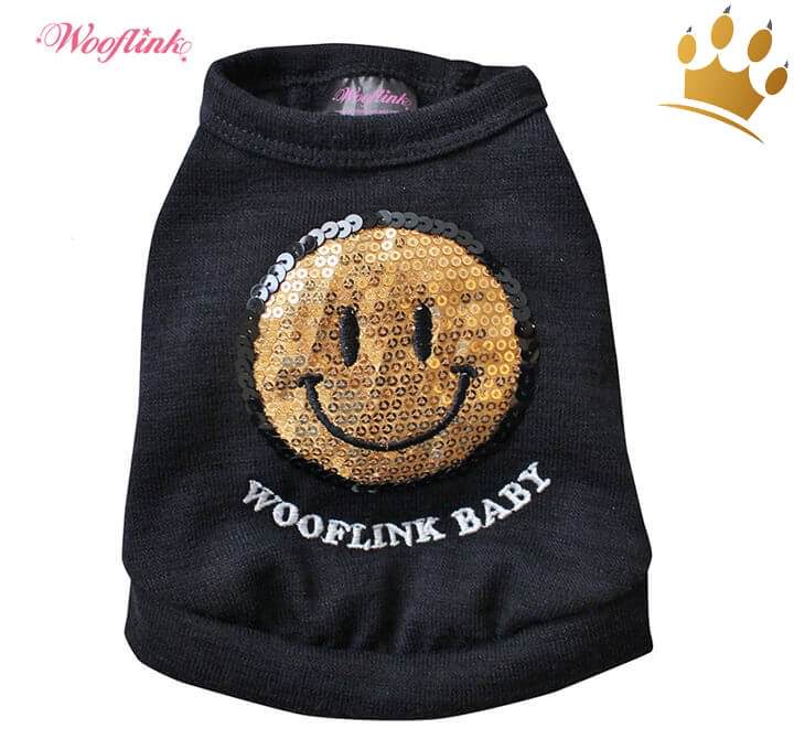 Günstig Wooflink Hunde-Shirt Smile Black in unserem Hundeshop im Preisvergleich kaufen.