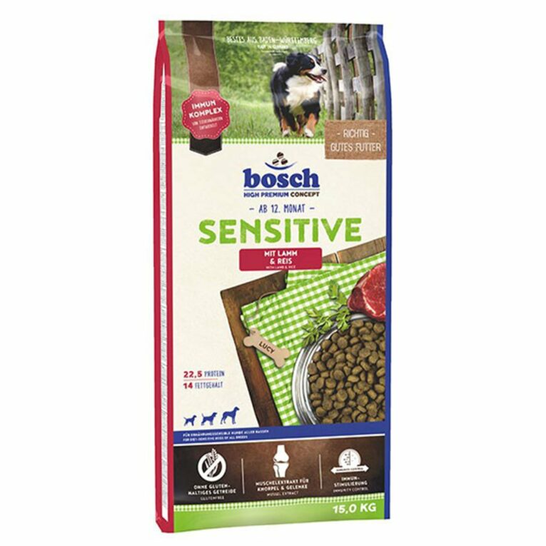 Günstig Bosch Hundefutter Sensitive Lamm & Reis 15kg i mPreisvergleich in unserem Onlineshop auf Hundeliebe-shop.de kaufen.