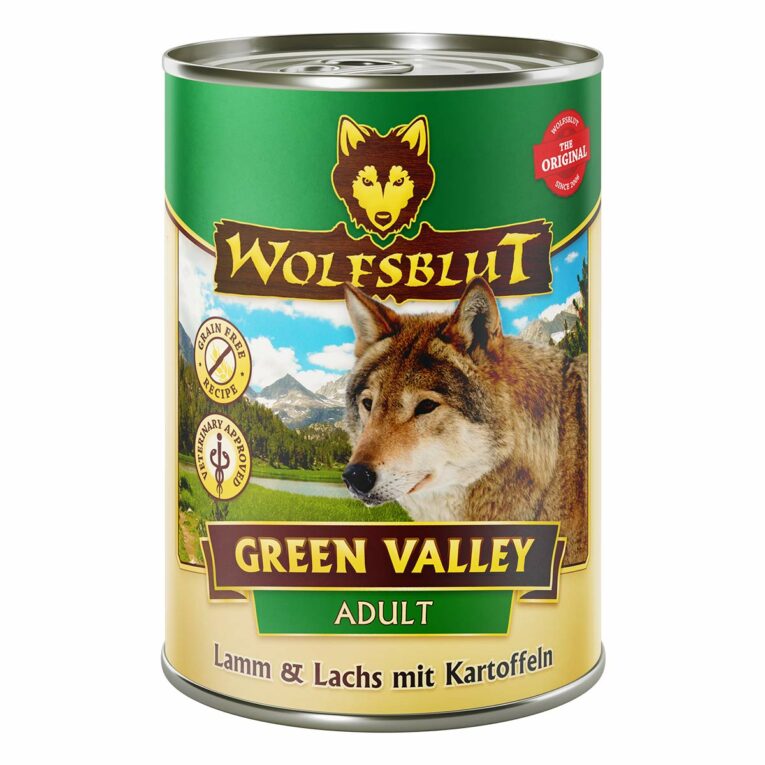 Günstig Wolfsblut Green Valley Adult 12x395g i mPreisvergleich in unserem Onlineshop auf Hundeliebe-shop.de kaufen.