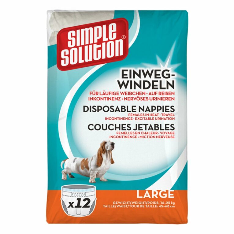 Günstig Simple Solution Einweg-Windeln 12 Stück L i mPreisvergleich in unserem Onlineshop auf Hundeliebe-shop.de kaufen.