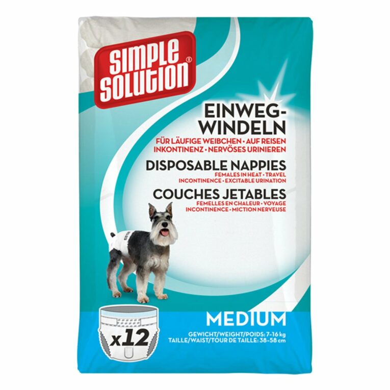 Günstig Simple Solution Einweg-Windeln 12 Stück M i mPreisvergleich in unserem Onlineshop auf Hundeliebe-shop.de kaufen.