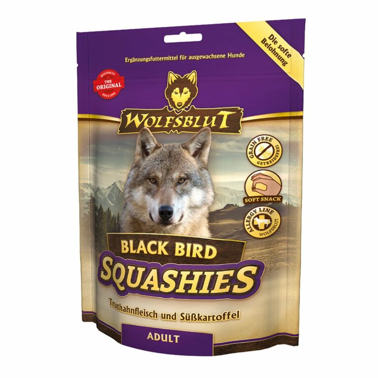 Günstig Wolfsblut Squashies Black Bird 6x300g i mPreisvergleich in unserem Onlineshop auf Hundeliebe-shop.de kaufen.