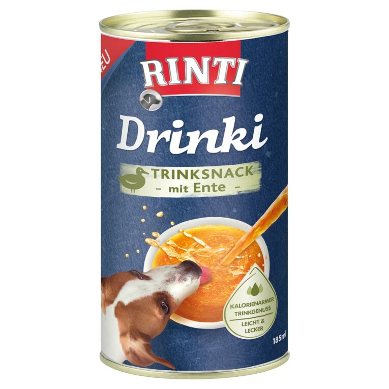 Günstig RINTI Drinki Trinksnack mit Ente 24x185ml i mPreisvergleich in unserem Onlineshop auf Hundeliebe-shop.de kaufen.