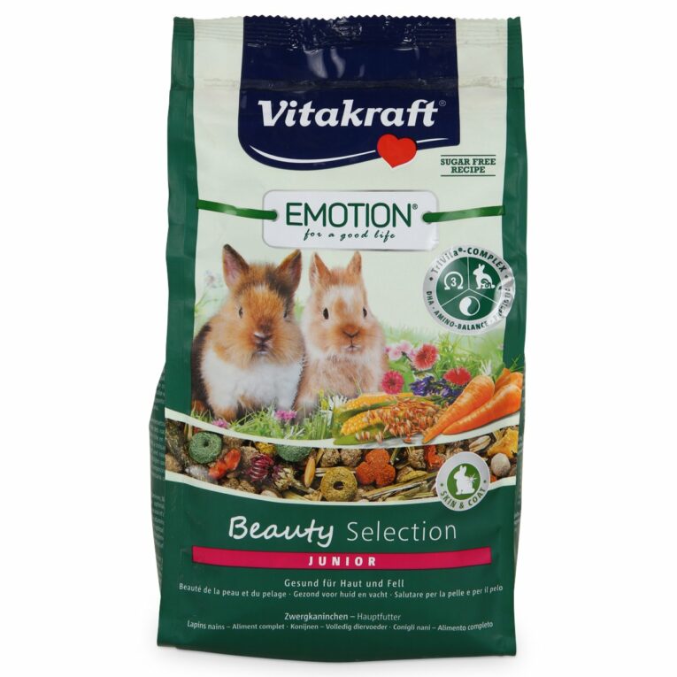 Günstig Vitakraft Emotion Beauty Selection Junior Zwergkaninchen 600g i mPreisvergleich in unserem Onlineshop auf Hundeliebe-shop.de kaufen.