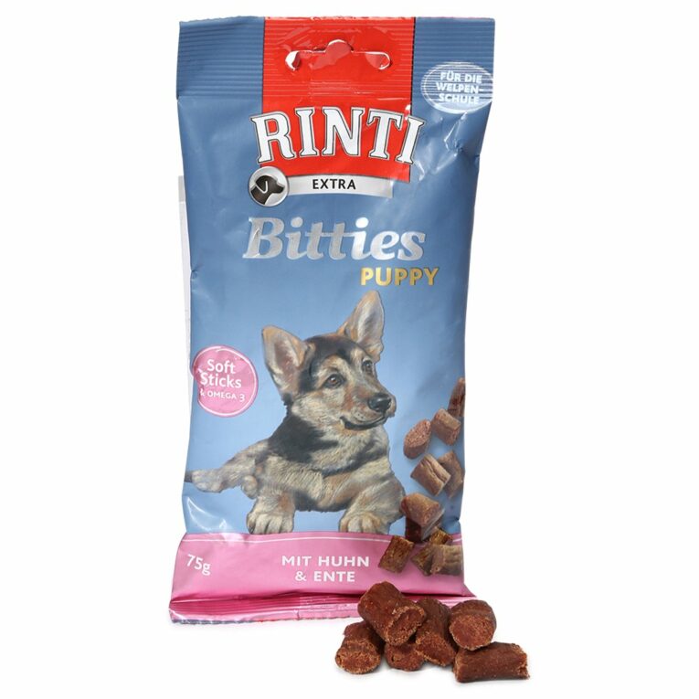 Günstig Rinti Extra Bitties Puppy Huhn & Ente 4x75g i mPreisvergleich in unserem Onlineshop auf Hundeliebe-shop.de kaufen.