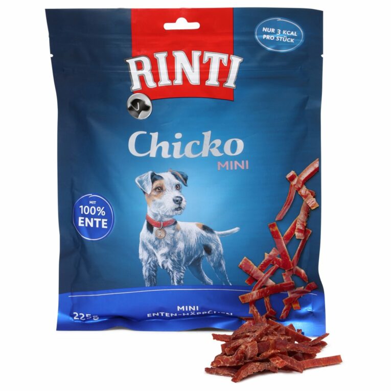 Günstig RINTI Extra Chicko Mini Enten-Häppchen 3x225g i mPreisvergleich in unserem Onlineshop auf Hundeliebe-shop.de kaufen.