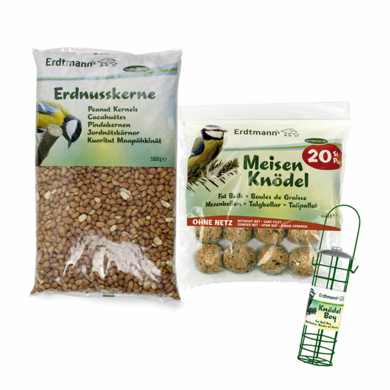Günstig Erdtmann’s 20 Meisenknödel ohne Netz + 1 Knödelboy + Erdnusskerne 5 kg i mPreisvergleich in unserem Onlineshop auf Hundeliebe-shop.de kaufen.