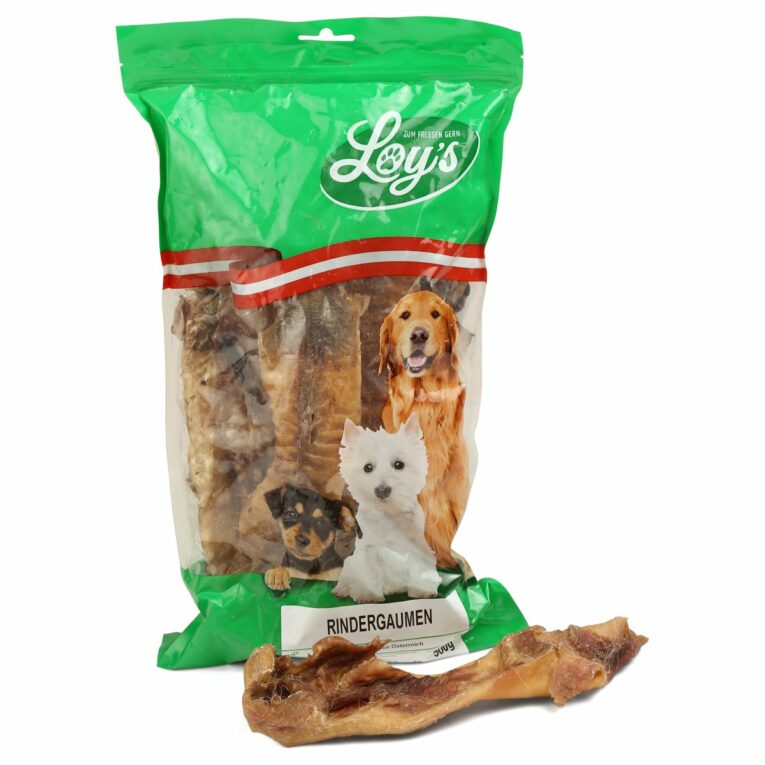 Günstig Loy’s Rindergaumen 500g i mPreisvergleich in unserem Onlineshop auf Hundeliebe-shop.de kaufen.