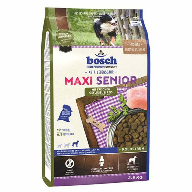 Günstig Bosch Hundefutter Maxi Senior Geflügel & Reis 2×12