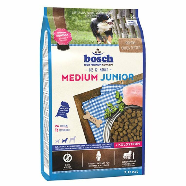 Günstig Bosch Hundefutter Medium Junior 2x15kg i mPreisvergleich in unserem Onlineshop auf Hundeliebe-shop.de kaufen.