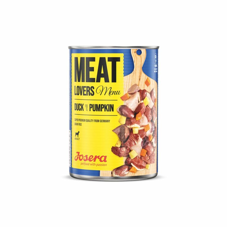 Günstig Josera Meat Lovers Menu Duck with Pumpkin 6x400g i mPreisvergleich in unserem Onlineshop auf Hundeliebe-shop.de kaufen.