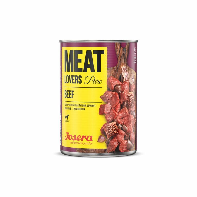 Günstig Josera Meat Lovers Pure Beef 6x800g i mPreisvergleich in unserem Onlineshop auf Hundeliebe-shop.de kaufen.