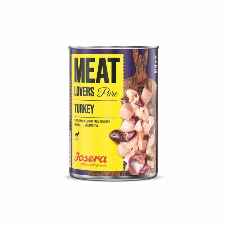 Günstig Josera Meat Lovers Pure Turkey 6x400g i mPreisvergleich in unserem Onlineshop auf Hundeliebe-shop.de kaufen.