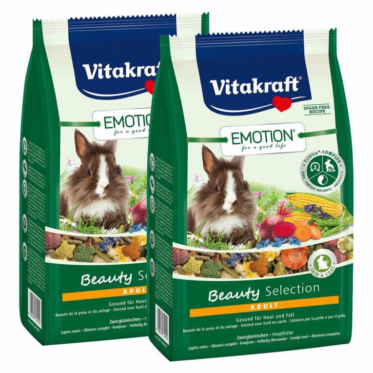 Günstig Vitakraft Emotion Beauty Selection Adult Zwergkaninchen 2×1