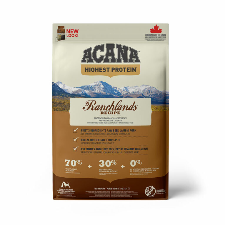 Günstig ACANA Dog Ranchlands 6kg i mPreisvergleich in unserem Onlineshop auf Hundeliebe-shop.de kaufen.