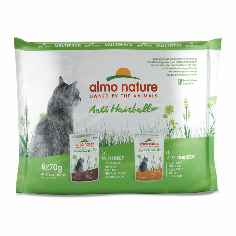 Günstig Almo Nature Holistic Anti Hairball Multipack mit Rind&Huhn 2x6x70g i mPreisvergleich in unserem Onlineshop auf Hundeliebe-shop.de kaufen.