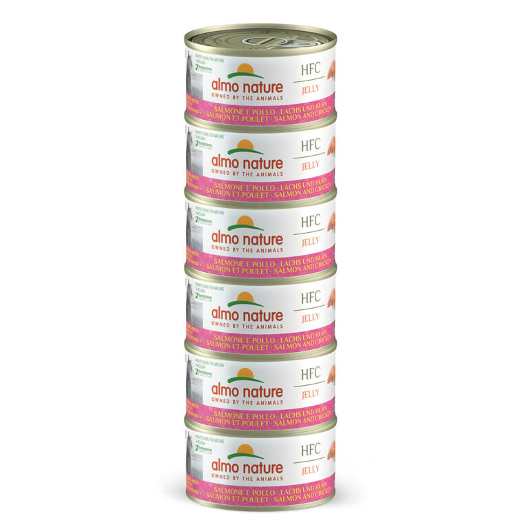 Günstig Almo Nature HFC Jelly Megapack Lachs & Huhn 6x70g i mPreisvergleich in unserem Onlineshop auf Hundeliebe-shop.de kaufen.