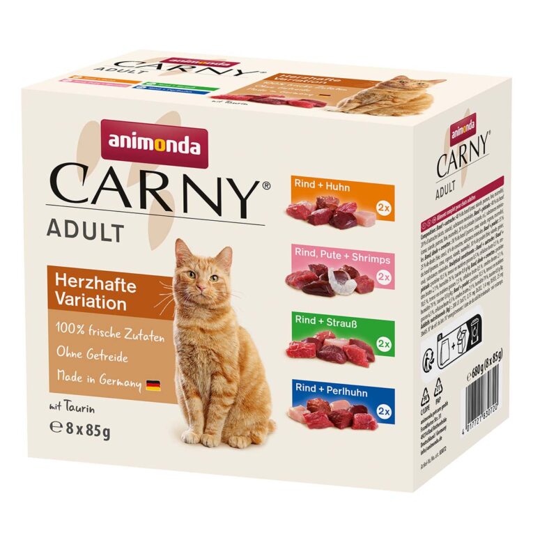 Günstig animonda Carny Adult Herzhafte Variante Mixpaket 16x85g i mPreisvergleich in unserem Onlineshop auf Hundeliebe-shop.de kaufen.