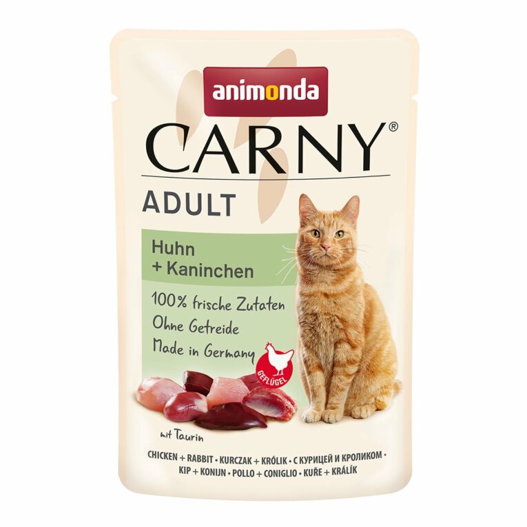 Günstig animonda Carny Adult Huhn + Kaninchen 24x85g i mPreisvergleich in unserem Onlineshop auf Hundeliebe-shop.de kaufen.