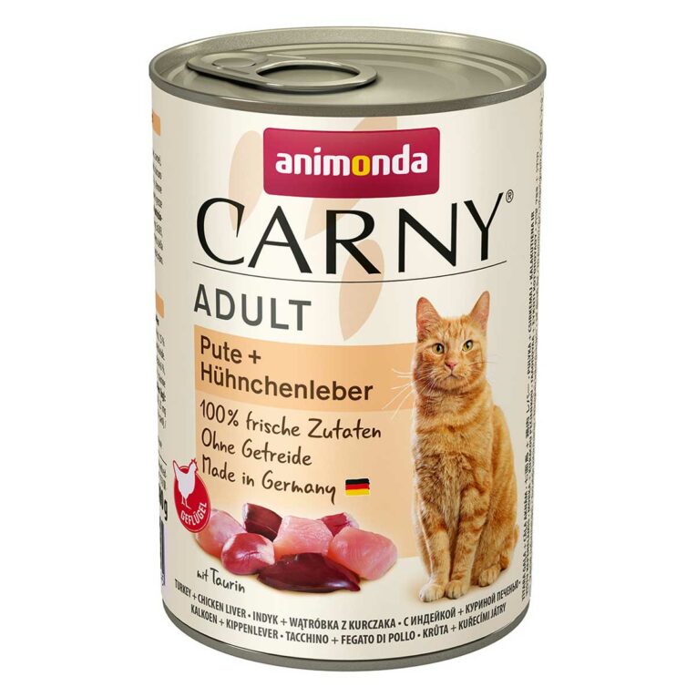 Günstig animonda Carny Adult Pute + Hühnchenleber 24x400g i mPreisvergleich in unserem Onlineshop auf Hundeliebe-shop.de kaufen.