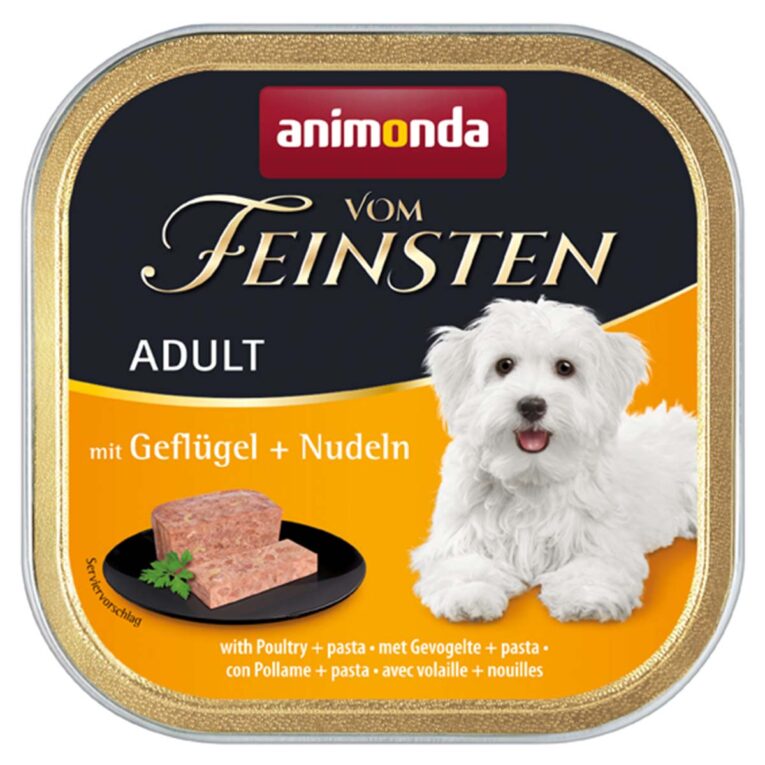 Günstig animonda vom Feinsten Adult Geflügel und Nudeln 22x150g i mPreisvergleich in unserem Onlineshop auf Hundeliebe-shop.de kaufen.