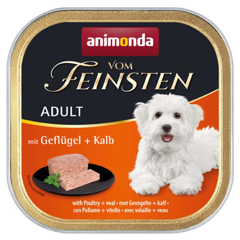 Günstig animonda vom Feinsten Adult Geflügel und Kalb 22x150g i mPreisvergleich in unserem Onlineshop auf Hundeliebe-shop.de kaufen.