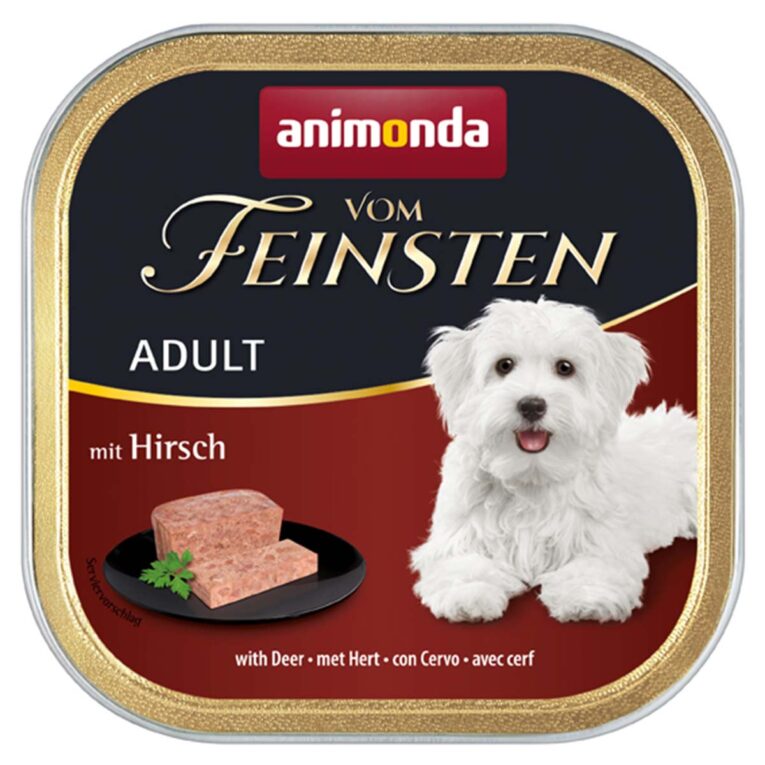 Günstig animonda vom Feinsten Adult m Hirsch 22x150g i mPreisvergleich in unserem Onlineshop auf Hundeliebe-shop.de kaufen.