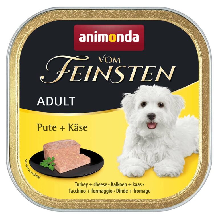 Günstig animonda vom Feinsten Adult Pute + Käse 22x150g i mPreisvergleich in unserem Onlineshop auf Hundeliebe-shop.de kaufen.