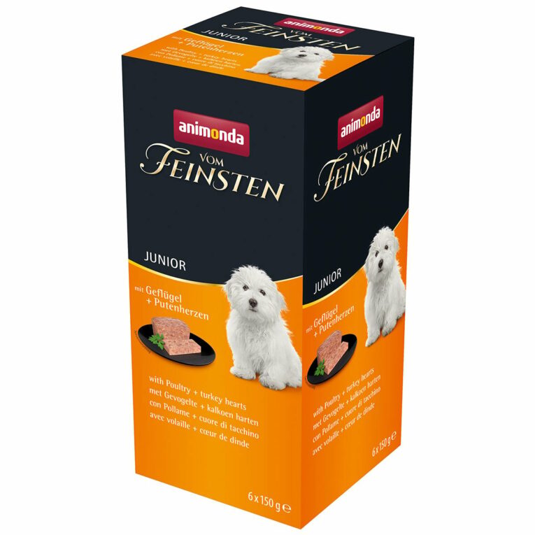 Günstig animonda vom Feinsten Junior mit Geflügel + Putenherz 6x150g i mPreisvergleich in unserem Onlineshop auf Hundeliebe-shop.de kaufen.