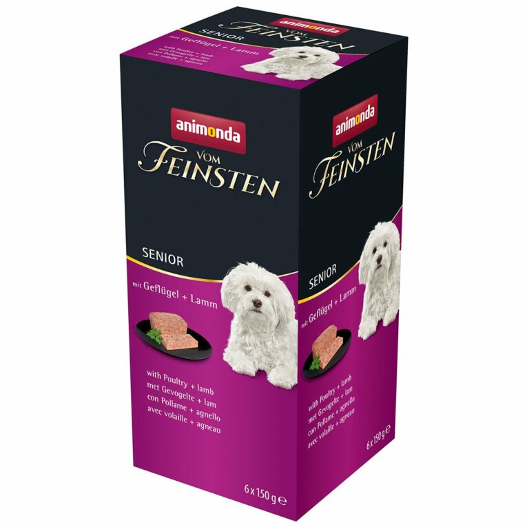 Günstig animonda vom Feinsten Senior mit Geflügel + Lamm 6x150g i mPreisvergleich in unserem Onlineshop auf Hundeliebe-shop.de kaufen.