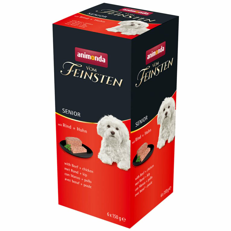 Günstig animonda vom Feinsten Senior Rind + Huhn 18x150g i mPreisvergleich in unserem Onlineshop auf Hundeliebe-shop.de kaufen.