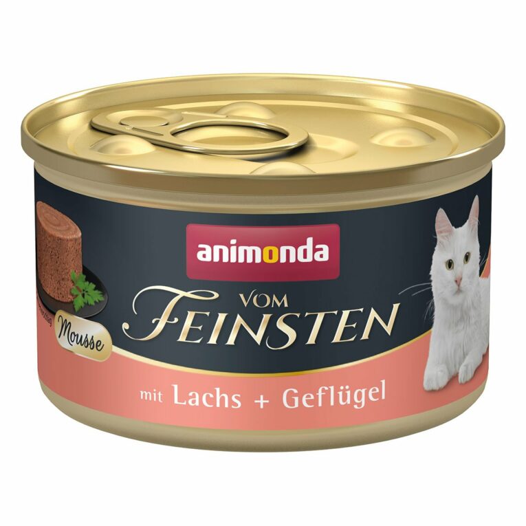 Günstig animonda vom Feinsten Mousse mit Lachs + Geflügel 24x85g i mPreisvergleich in unserem Onlineshop auf Hundeliebe-shop.de kaufen.