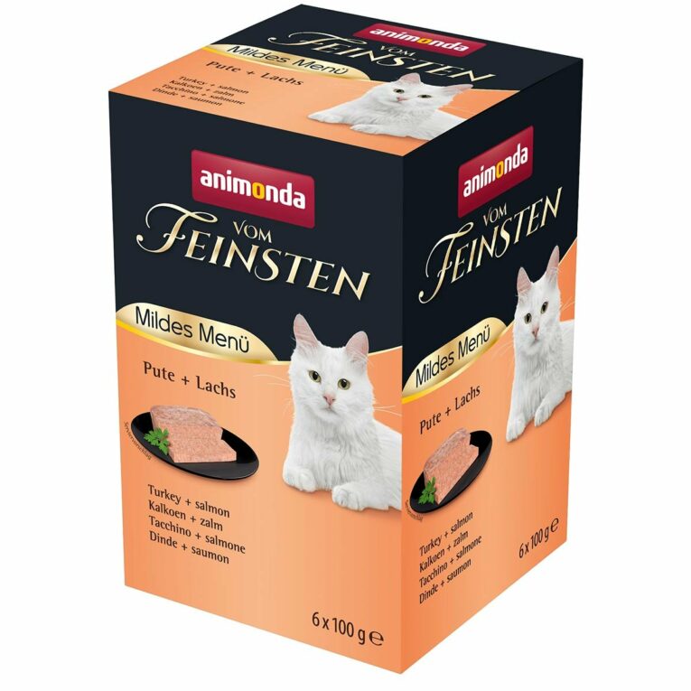 Günstig animonda vom Feinsten Adult Mildes Menü Pute + Lachs 32x100g i mPreisvergleich in unserem Onlineshop auf Hundeliebe-shop.de kaufen.