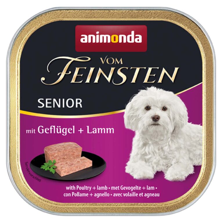 Günstig animonda vom Feinsten Senior Geflügel und Lamm 22x150g i mPreisvergleich in unserem Onlineshop auf Hundeliebe-shop.de kaufen.