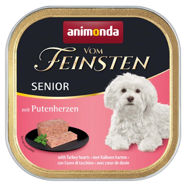 Günstig animonda vom Feinsten Senior Putenherzen 22x150g i mPreisvergleich in unserem Onlineshop auf Hundeliebe-shop.de kaufen.