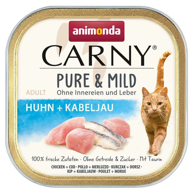 Günstig animonda Carny Pure & Mild Adult Huhn + Kabeljau 32x100g i mPreisvergleich in unserem Onlineshop auf Hundeliebe-shop.de kaufen.