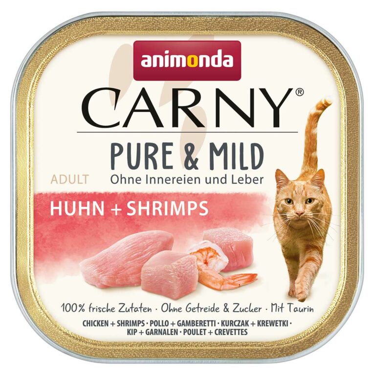 Günstig animonda Carny Pure & Mild Adult Huhn + Shrimps 32x100g i mPreisvergleich in unserem Onlineshop auf Hundeliebe-shop.de kaufen.
