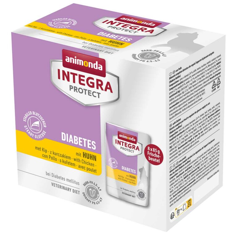 Günstig animonda INTEGRA PROTECT Diabetes Huhn 8x85g i mPreisvergleich in unserem Onlineshop auf Hundeliebe-shop.de kaufen.