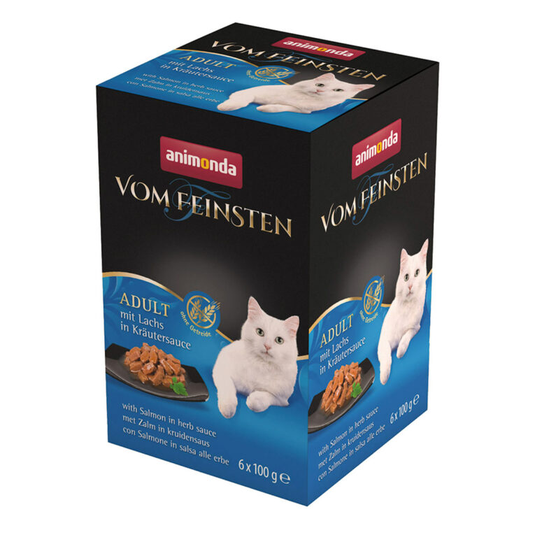 Günstig animonda vom Feinsten Adult Lachs in Kräutersauce 6x100g i mPreisvergleich in unserem Onlineshop auf Hundeliebe-shop.de kaufen.
