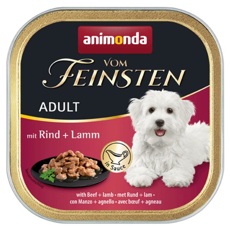 Günstig animonda vom Feinsten Adult Rind & Lamm in Sauce 22x150g i mPreisvergleich in unserem Onlineshop auf Hundeliebe-shop.de kaufen.