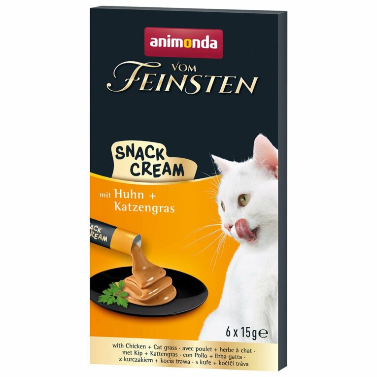 Günstig animonda vom Feinsten Snack Cream Huhn + Katzengras 30x15g i mPreisvergleich in unserem Onlineshop auf Hundeliebe-shop.de kaufen.