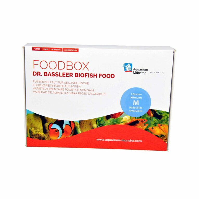 Günstig Aquarium Münster DR. BASSLEER BIOFISH FOODBOX M 4x60g i mPreisvergleich in unserem Onlineshop auf Hundeliebe-shop.de kaufen.