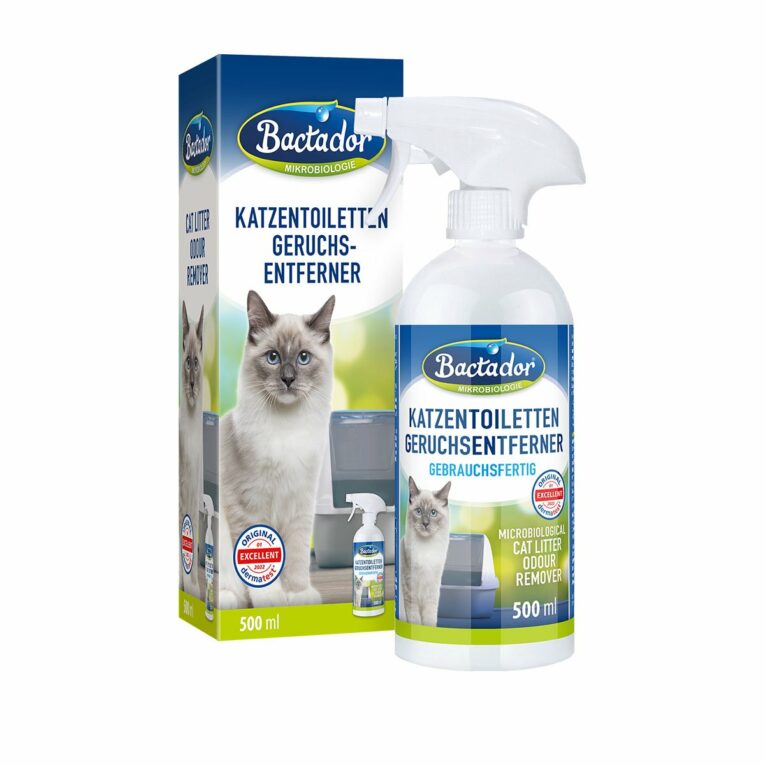 Günstig Bactador Katzentoiletten – Geruchsentferner Spray 500ml i mPreisvergleich in unserem Onlineshop auf Hundeliebe-shop.de kaufen.